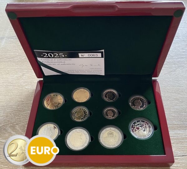 Série euro BE Proof Luxembourg 2026 + 2 euros Charlemagne + 2 euros Accession au trône poinçon D