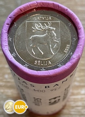 Rouleau 2 euros Lettonie 2025 - Armoiries de Sēlija