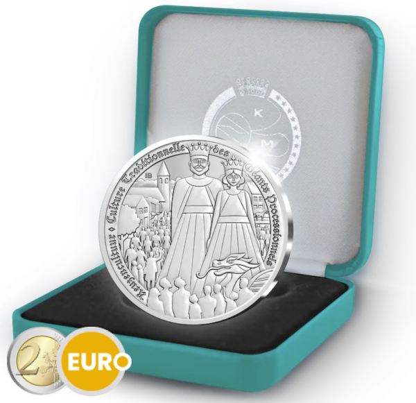 20 euros Belgique 2026 - Culture des géants BE Proof Argent