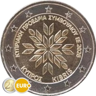 2 euros Chypre 2026 - Présidence de l'UE UNC