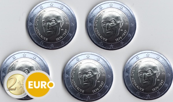 2 euros Allemagne 2026 - ADFGJ Konrad Adenauer UNC