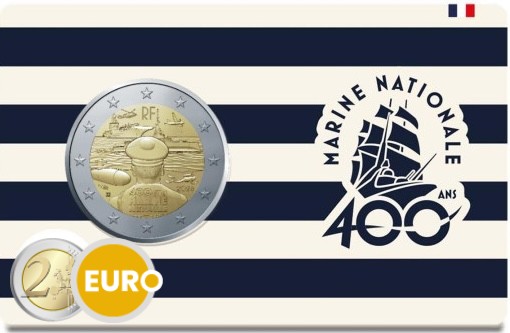 2 euros France 2026 - Marine nationale BU FDC Coincard