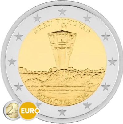 2 euros Croatie 2026 - Château d'eau Vukovar UNC