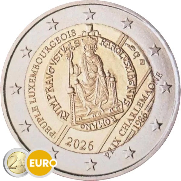 2 euros Luxembourg 2026 - Prix Charlemagne UNC