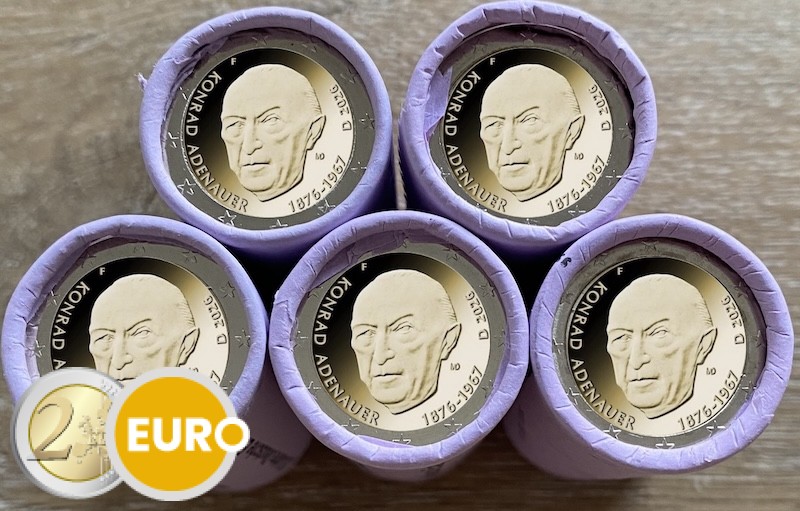 Rouleaux 2 euros Allemagne 2026 - ADFGJ Konrad Adenauer