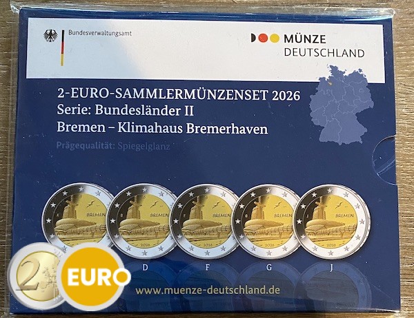 2 euros Allemagne 2026 - ADFGJ Brême Maison du climat BE Proof