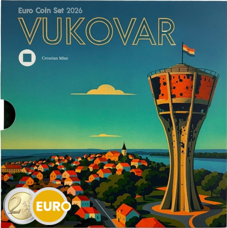 Série euro BU FDC Croatie 2026 Vukovar