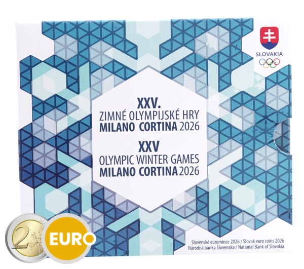 Série euro BU FDC Slovaquie 2026 - Jeux olympiques d'hiver de Milan - Cortina