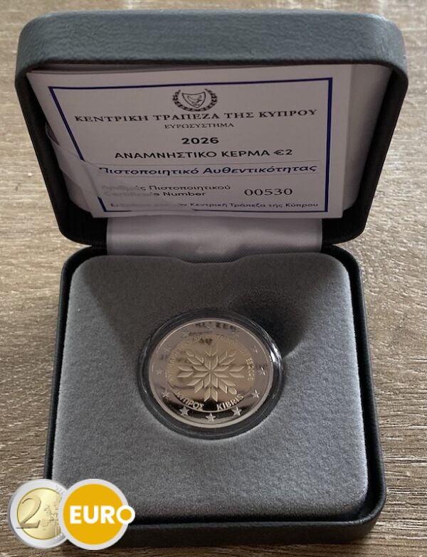 2 euros Chypre 2026 - Présidence de l'UE BE Proof