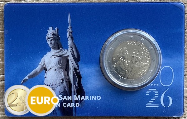 2 euros Saint-Marin 2026 - Saint Marin BU FDC Coincard Statue de la liberté
