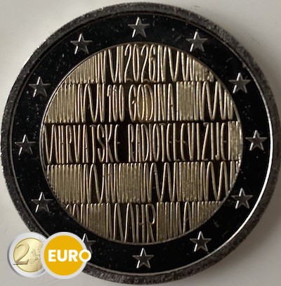 2 euros Croatie 2026 - Radio croate BE Proof