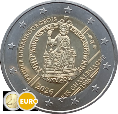 2 euros Luxembourg 2026 - Prix Charlemagne UNC