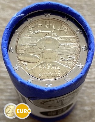 Rouleau 2 euros France 2026 - Marine nationale BU FDC